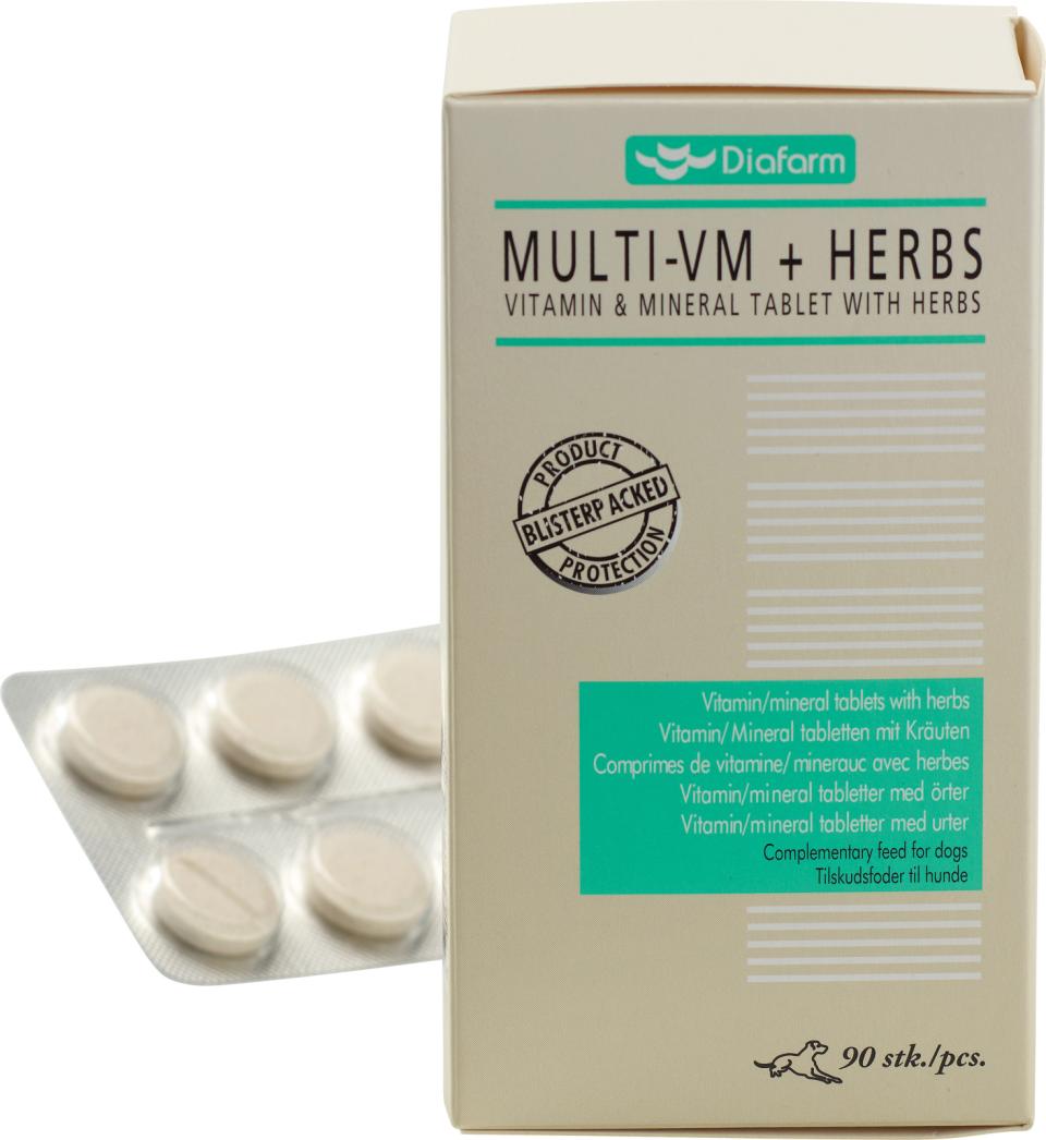 Vitamin/mineral tablets with herbs