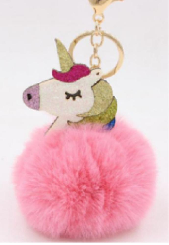 Equipage Einhorn Schlüsselanhänger mit Fell