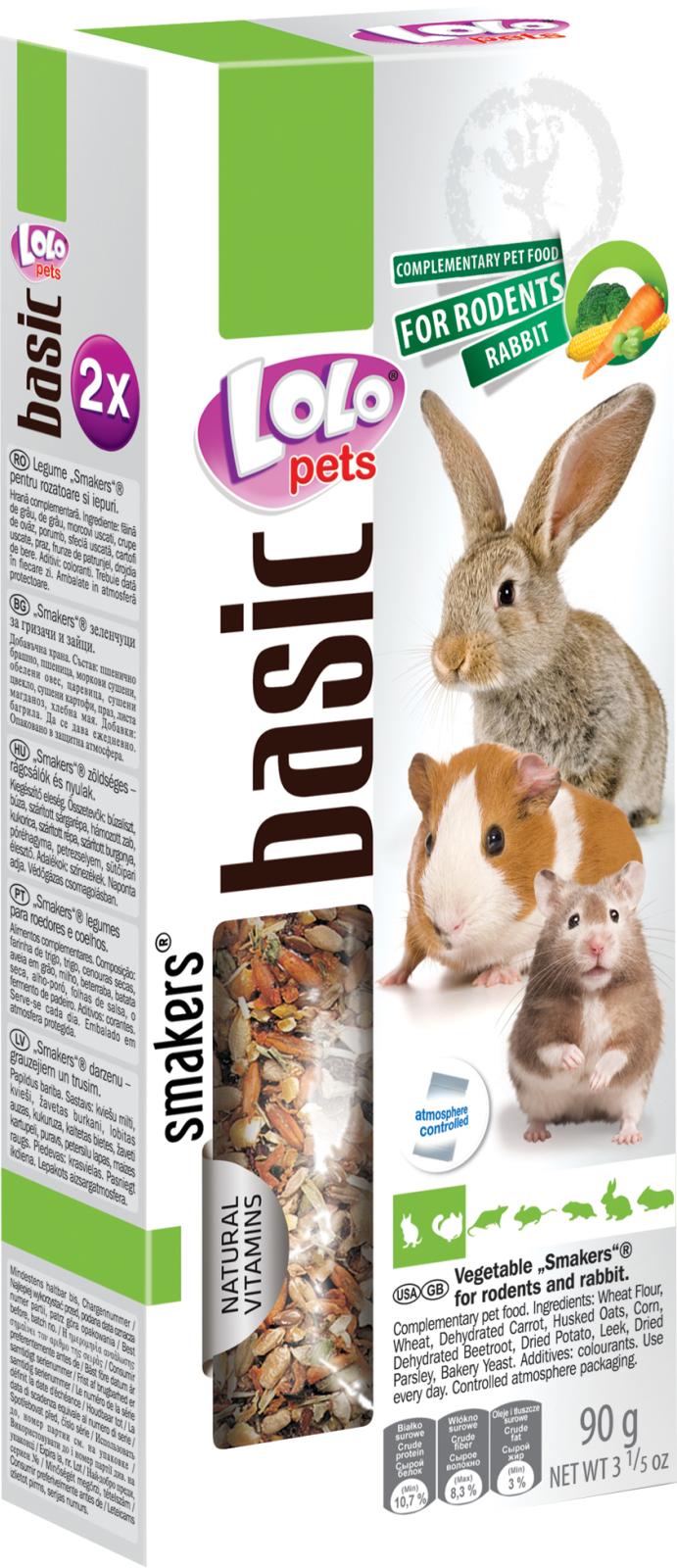 Smakers w. vegetables, rodent