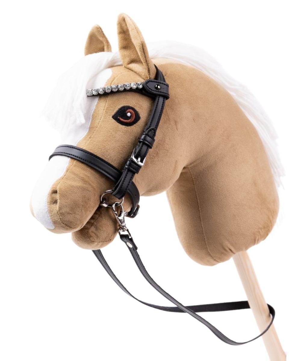 My Hobby Horse Bridle, black with silver stones