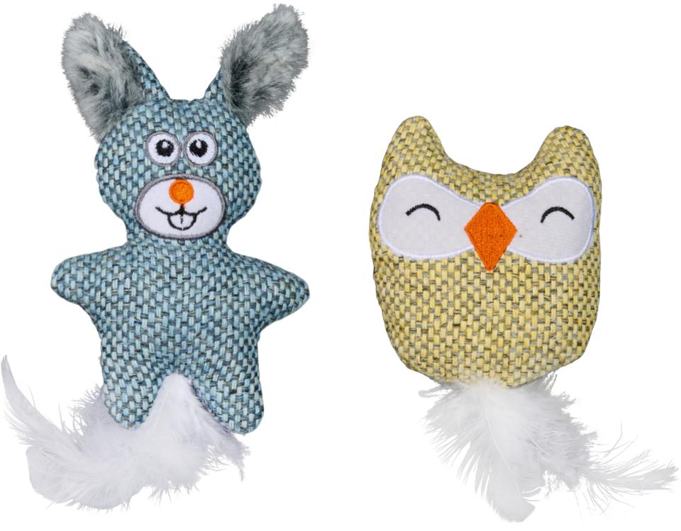 Companion Plyslegetøj med katteurtfyld, forskellige figurer