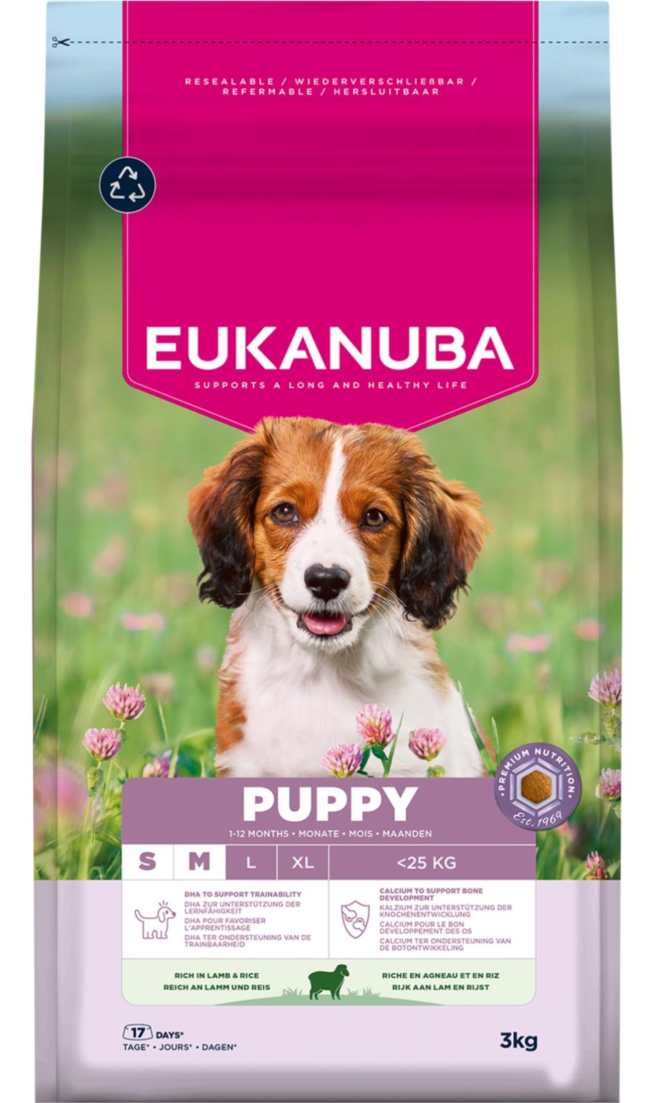 EUKANUBA Puppy Small/Medium Breed Lamb & Rice