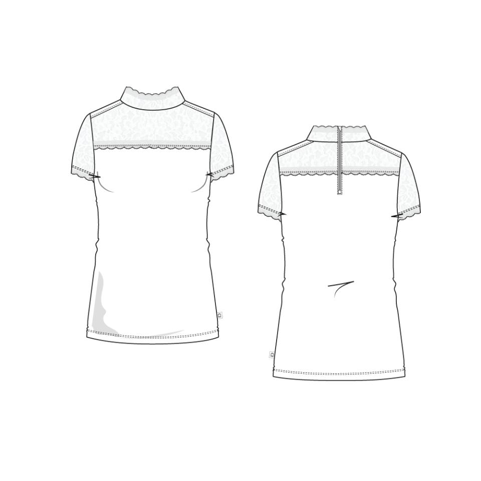 Equipage Malika kurzärmelige Showshirt