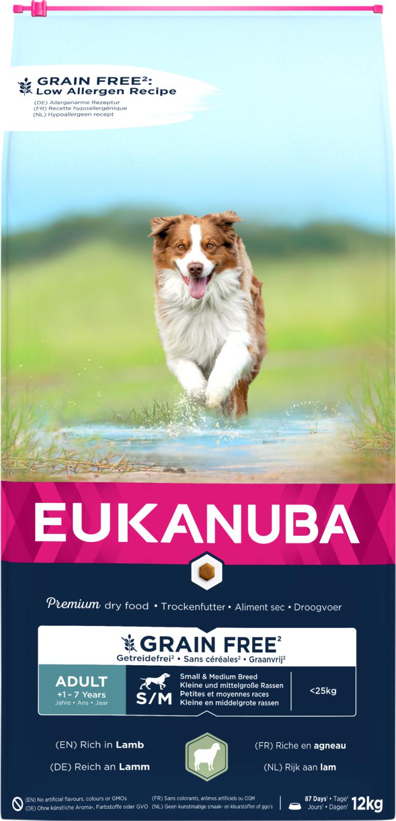 EUKANUBA Adult Small/Medium Grainfree Lamb