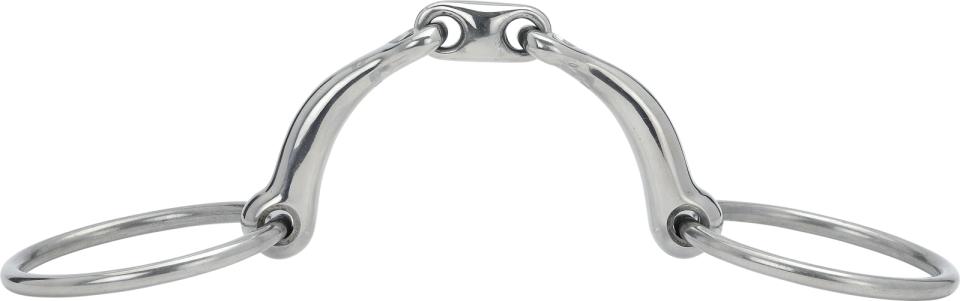 HorseGuard Curved double jointed snaffle bit 14 mm