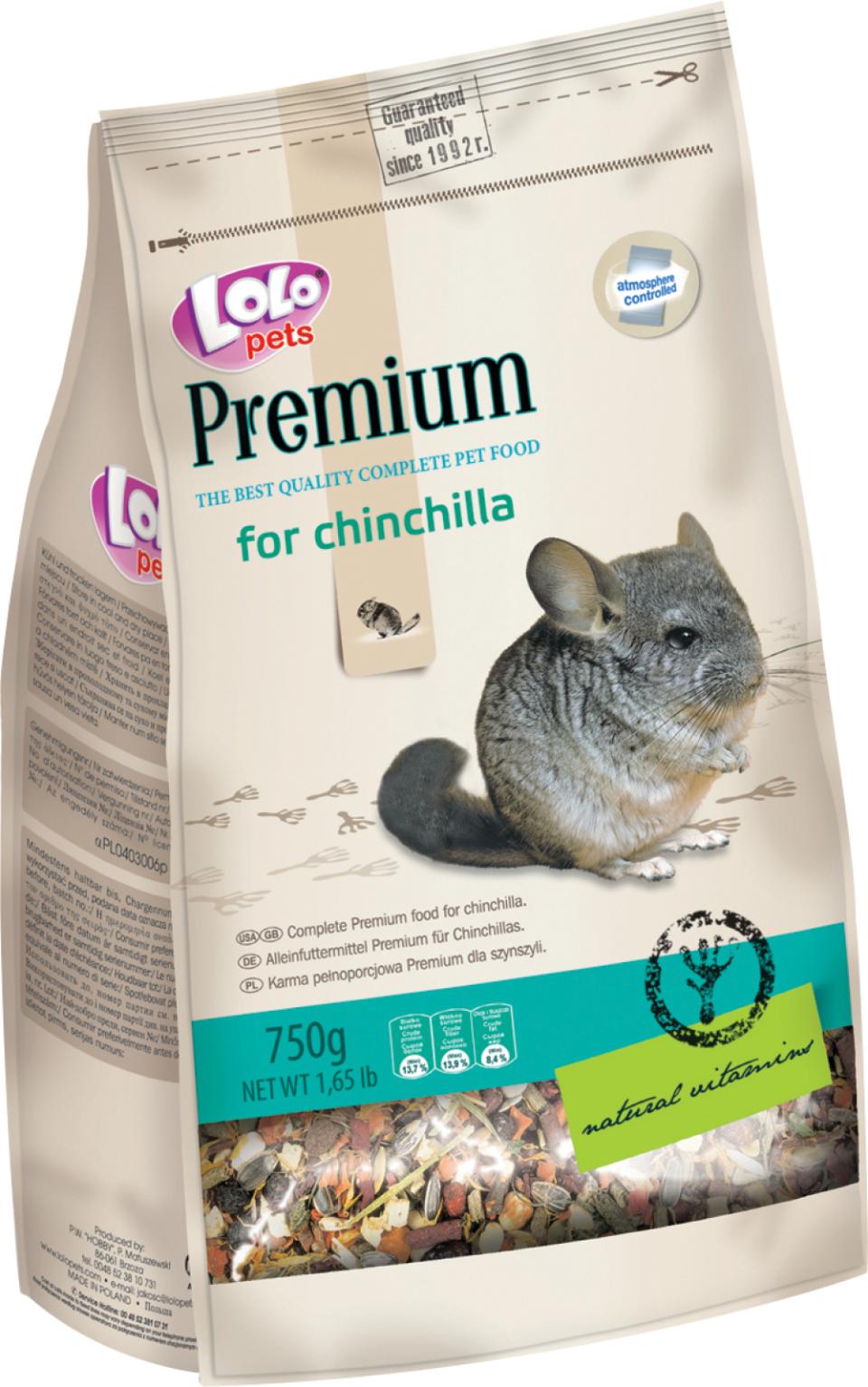 Chinchillafoder, Premium