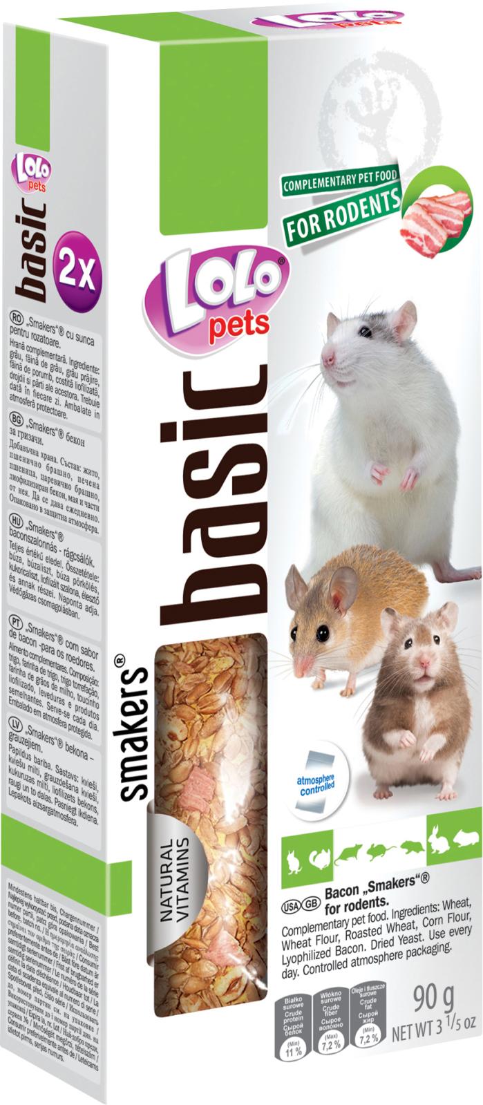 Lolo Pets Bacon Smakers t. hamster & Kanin