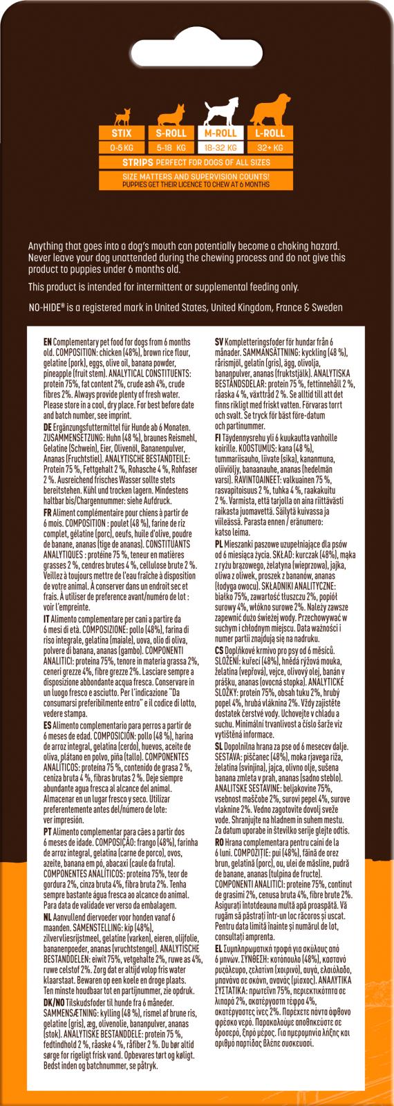 No-Hide Chicken Chews - 2/pk