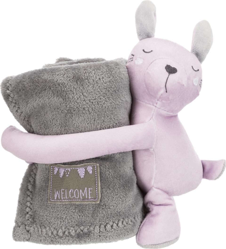 Junior hyggesæt tæppe m. kanin