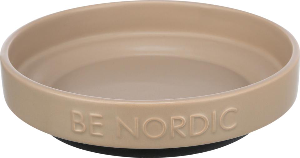 BE NORDIC bowl, flat, ceramic/rubber ring