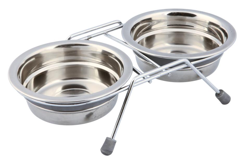 Napf-Set Eat on Feet mit Klapperschutz