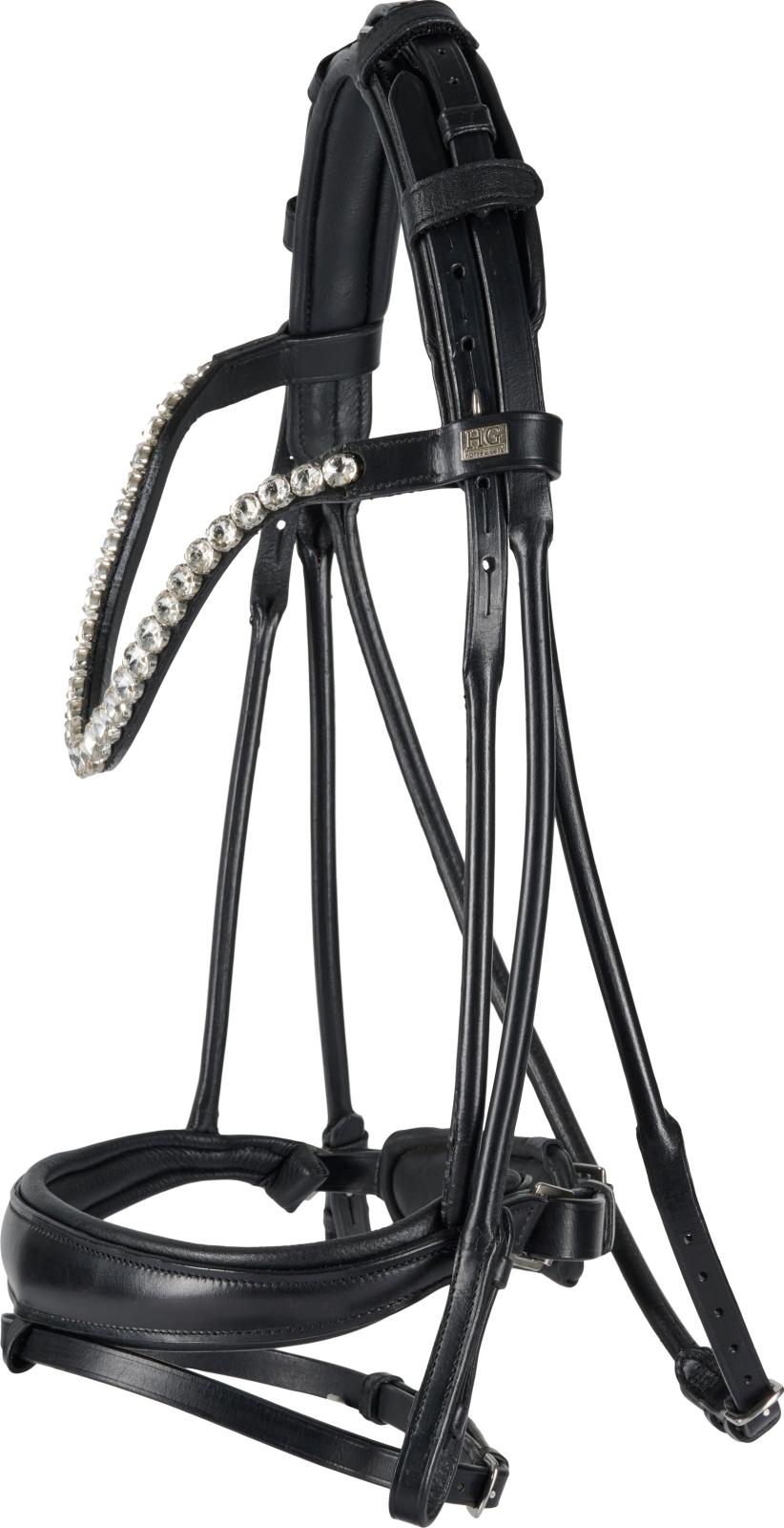 HorseGuard Kava rundgenähte Trense, ohne Zügel