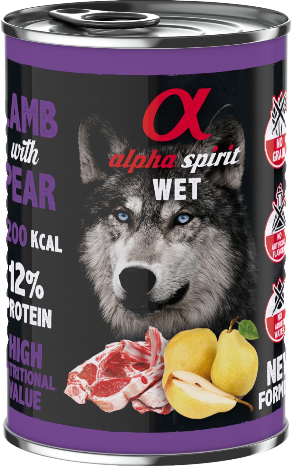 AlphaSpirit Lamb with pear 400 g