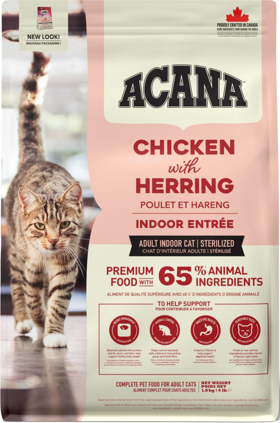 ACANA CAT Indoor Entree (kyckling, kalkon och fisk)