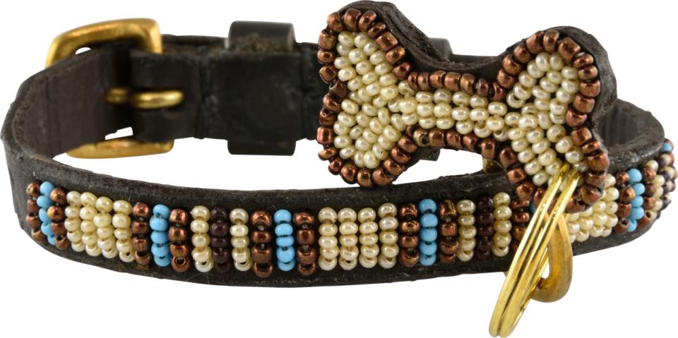 Kampuni handmade dog collar Micro Blue Nile