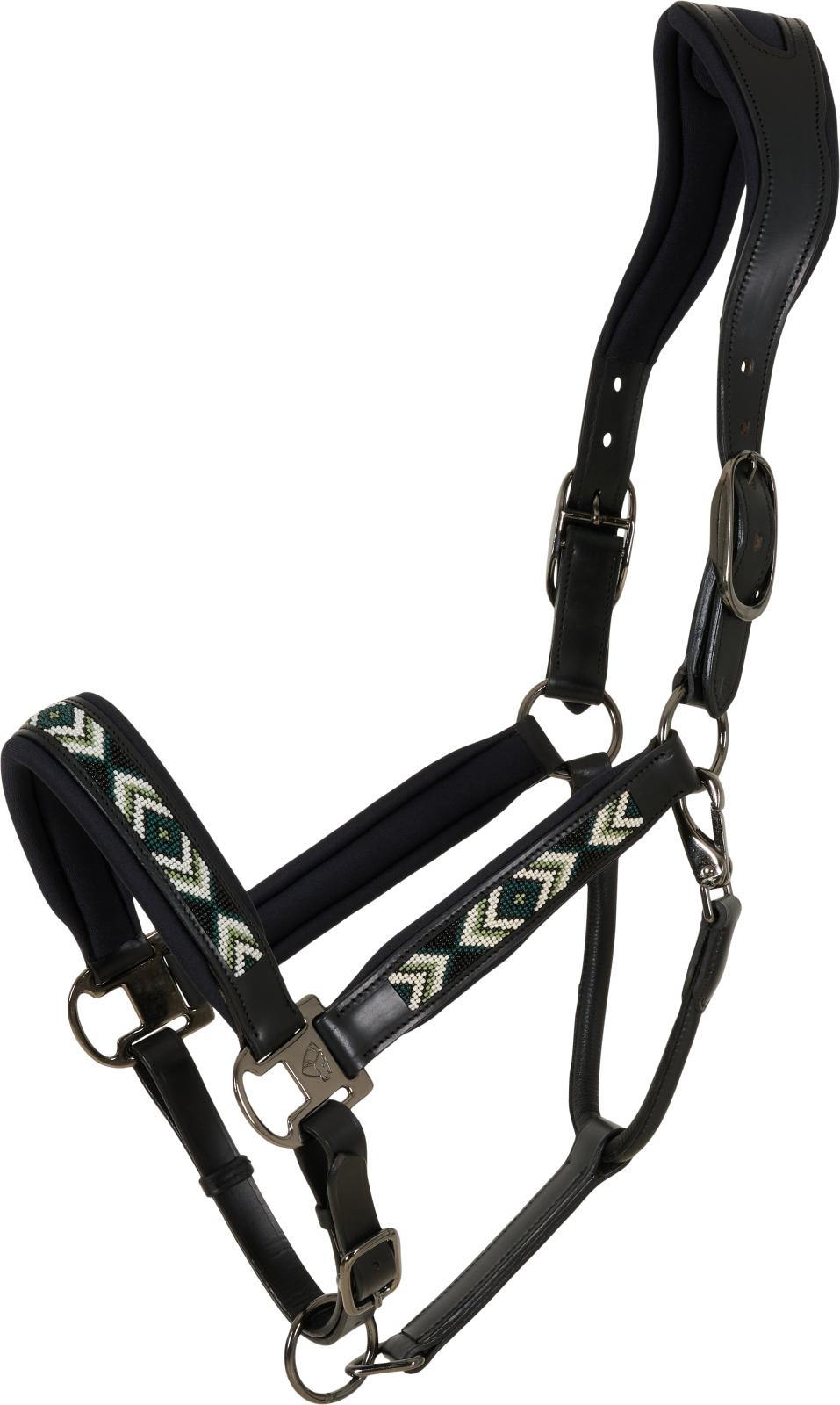 CATAGO Vanamo lädergrimma, pärlmönster