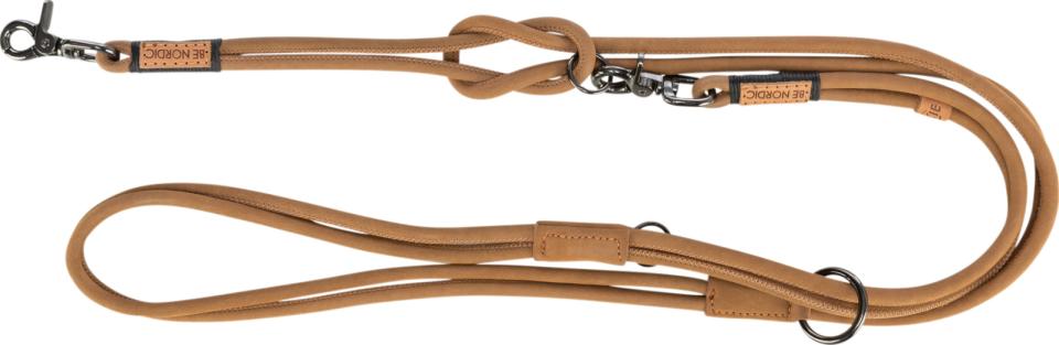 Trixie BE NORDIC lead, leather, 2 m