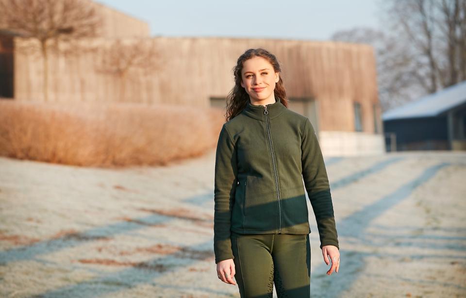 Equipage Gilly fleece cardigan för ridning