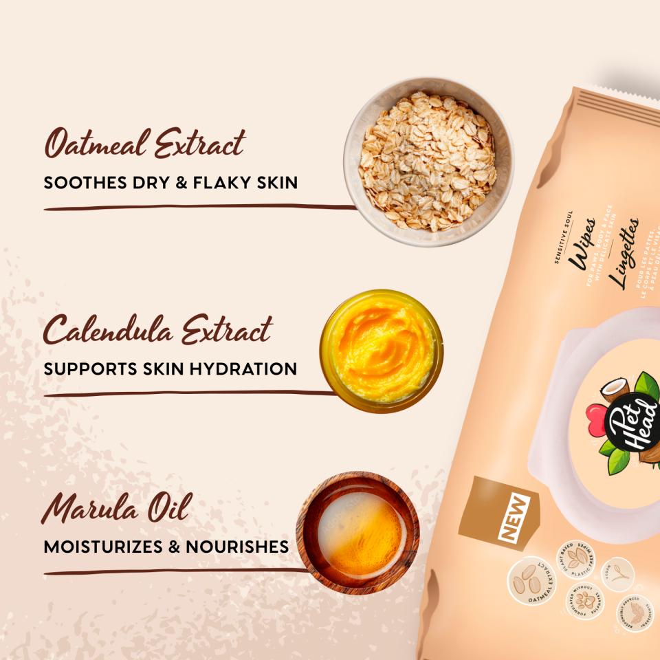 Pet Head Sensitive Soul vådservietter til poter og pels