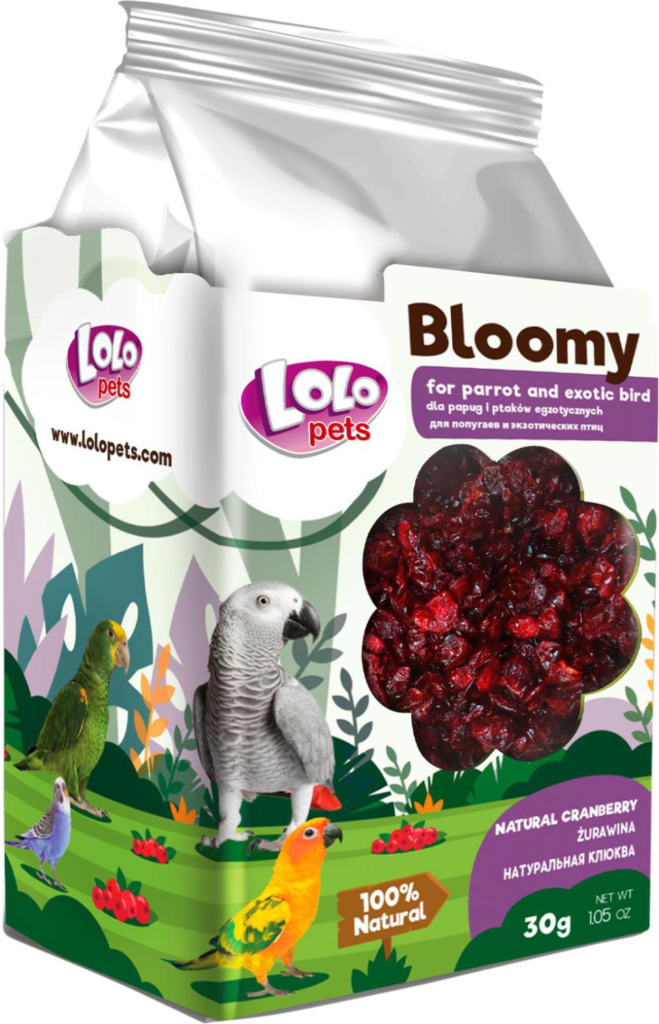 Bloomy Cranberry for parrots and exotic birds