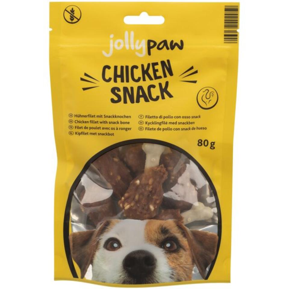 Jolly Paw Chicken Snack, chicken fillet with snack bone