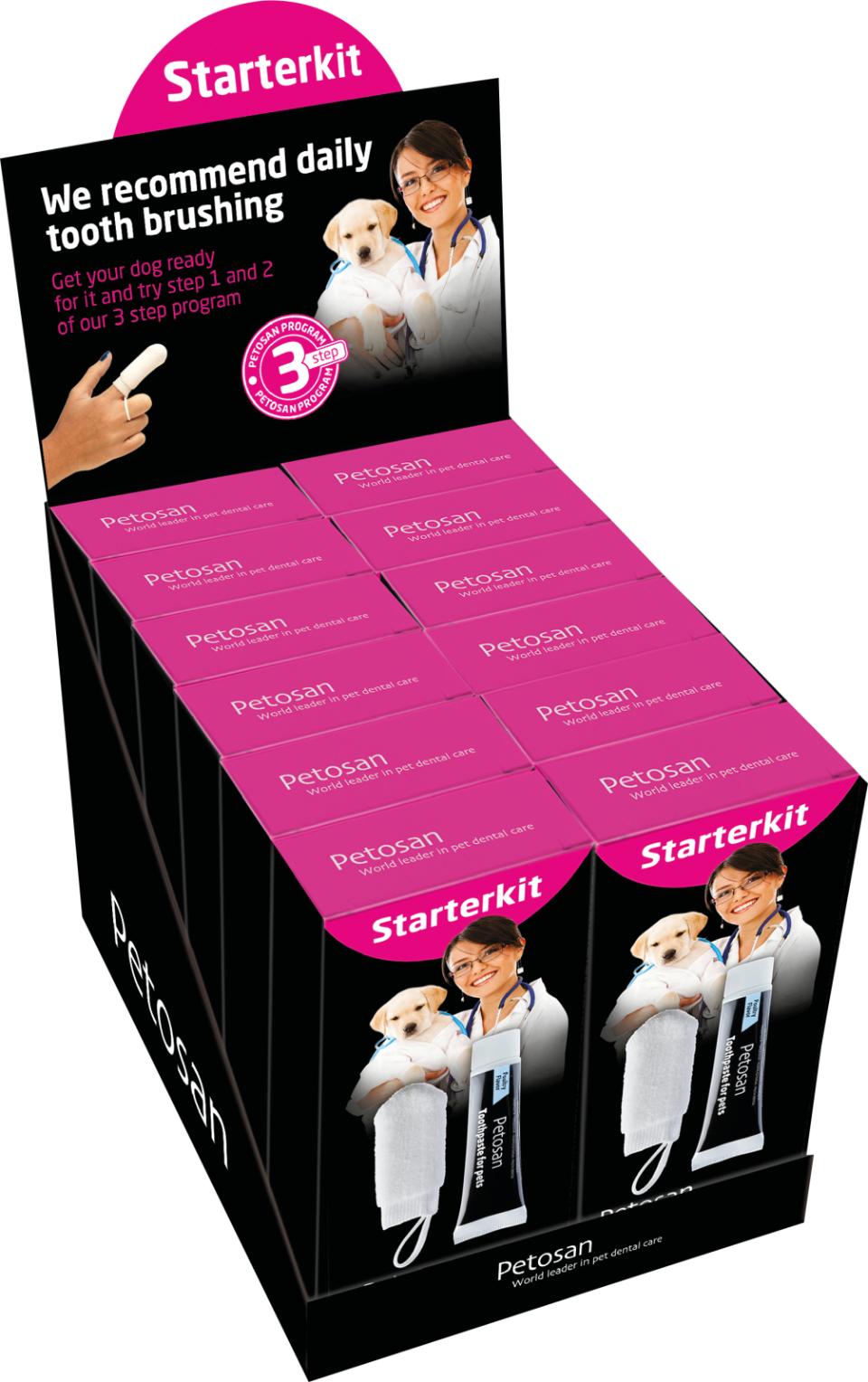 Petosan Starterkit Display vet Recommended