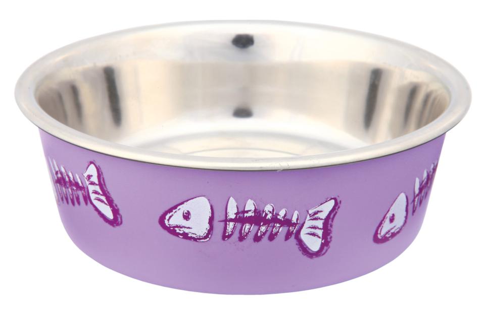 Edelstahlnapf mit Kunststoffmantel