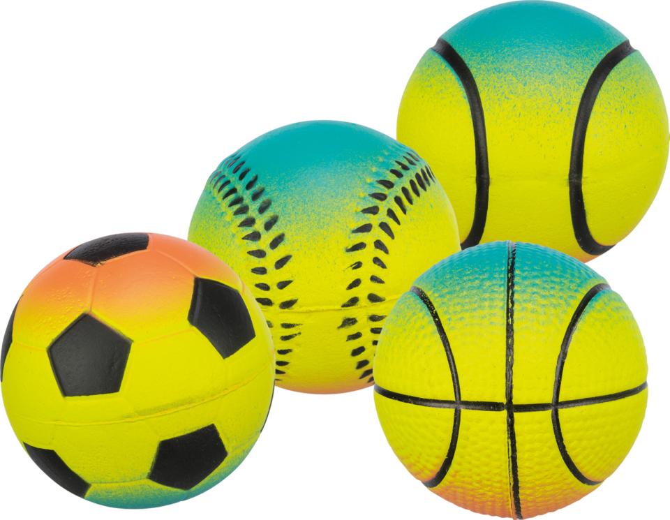 Sortiment Spielbälle, Moosgummi, schwimmt