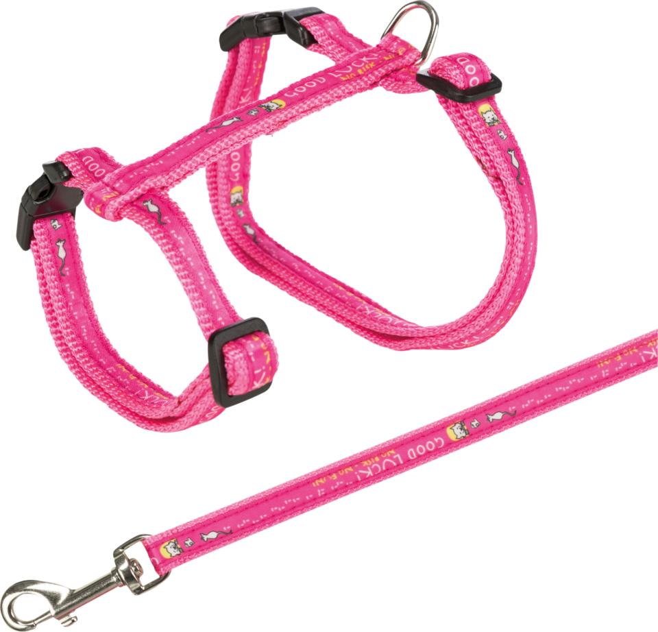 Katzengeschirr XL mit Leine, Nylon