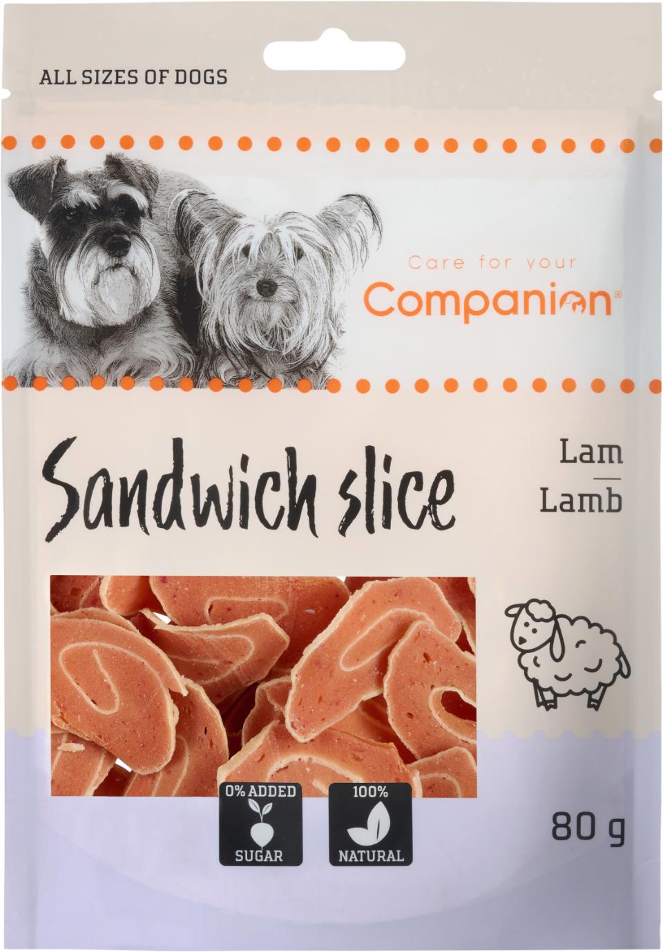 Companion sandwich slice, lamm