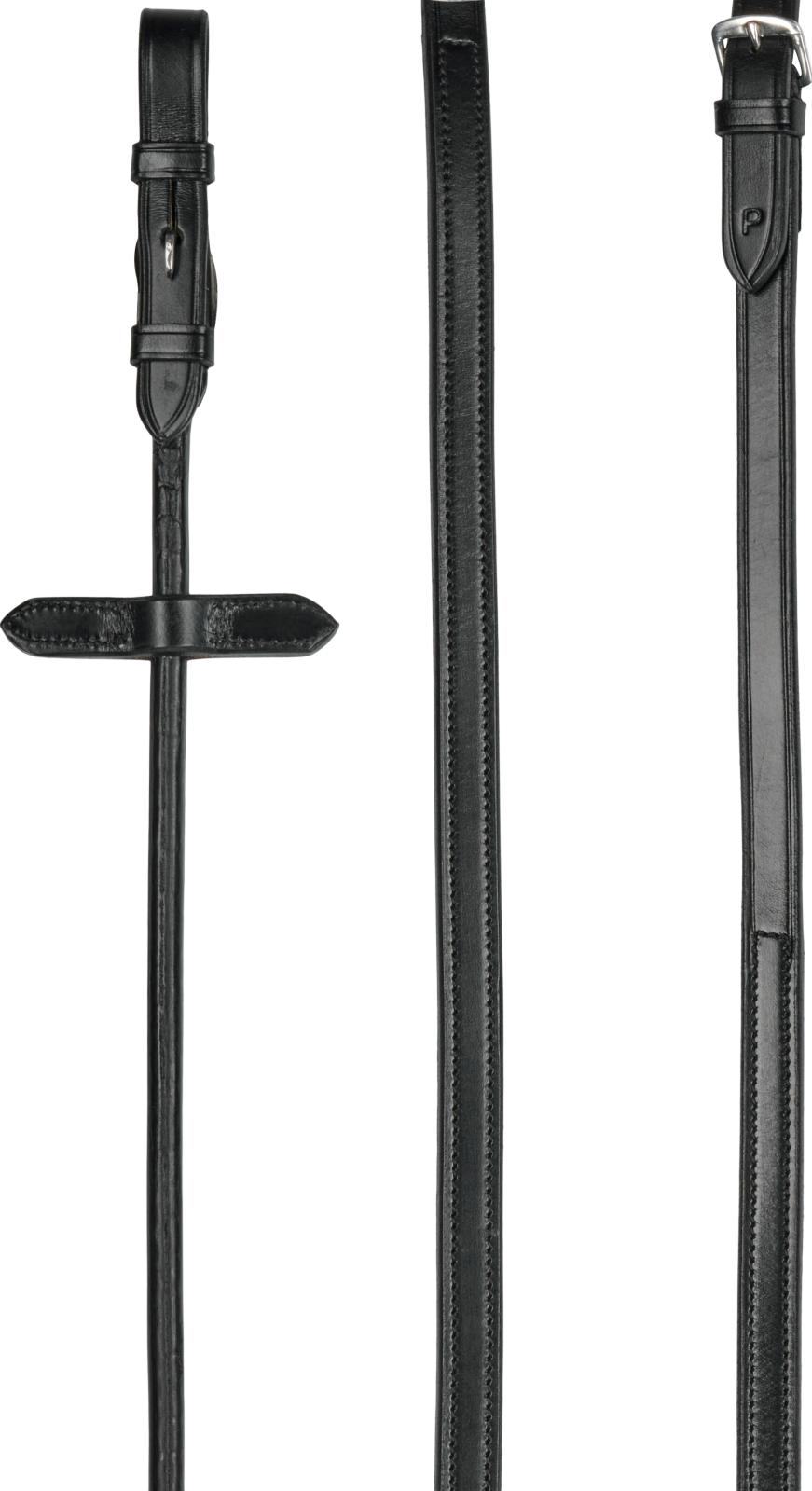 CATAGO rolled leather/rubber reins