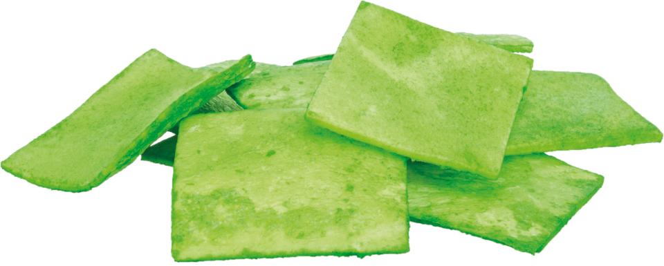 Denta Fun Spirulina Chewing Chips, packaged