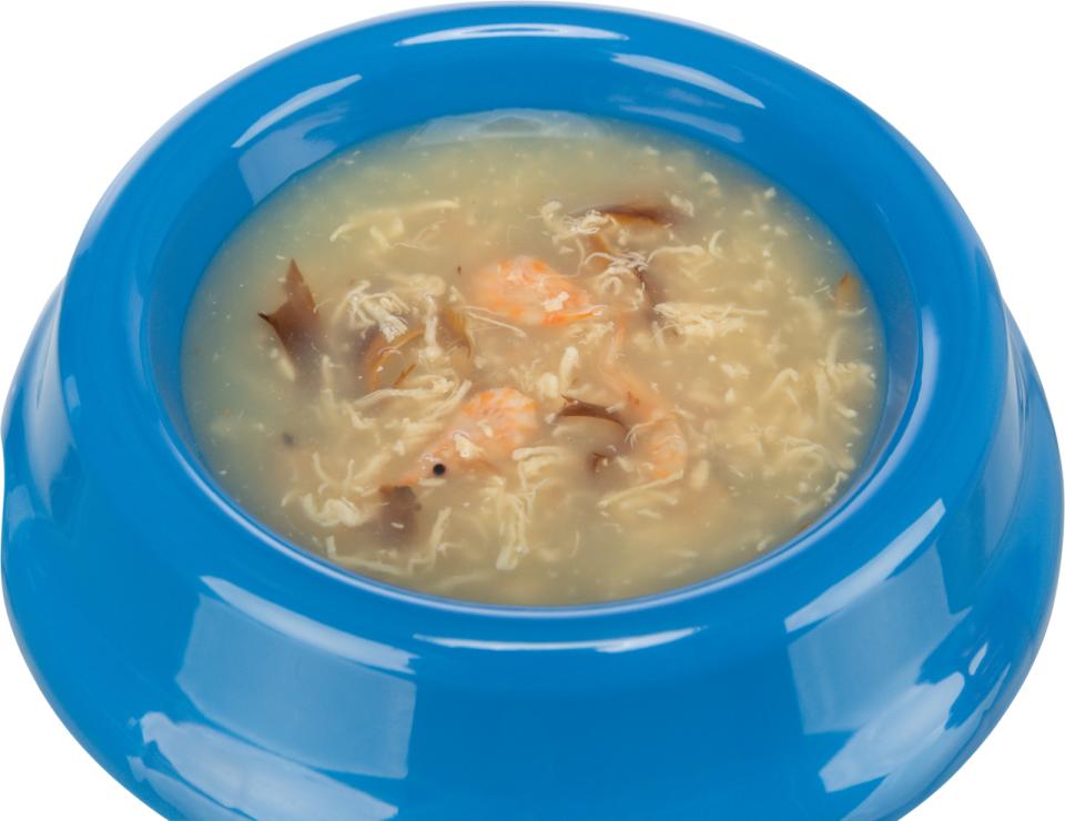 Shrimp soup with chicken