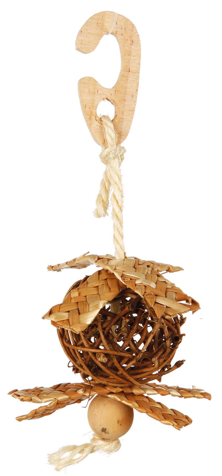 Wicker Ball with Sisal Rope
