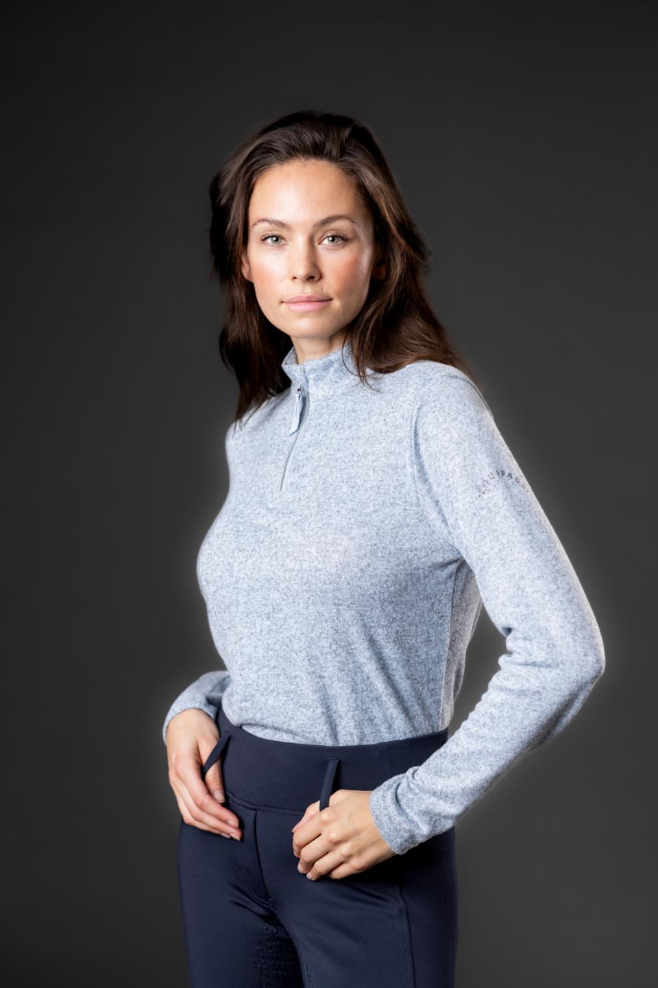 Equipage Stacey langärmeliges Reitshirt mit halbem half-zip