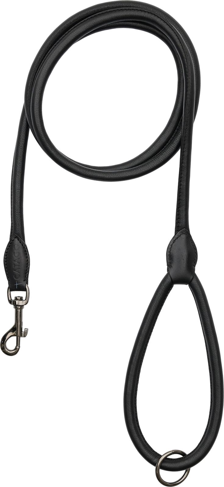 CATAGO Leather round dog lead 2m