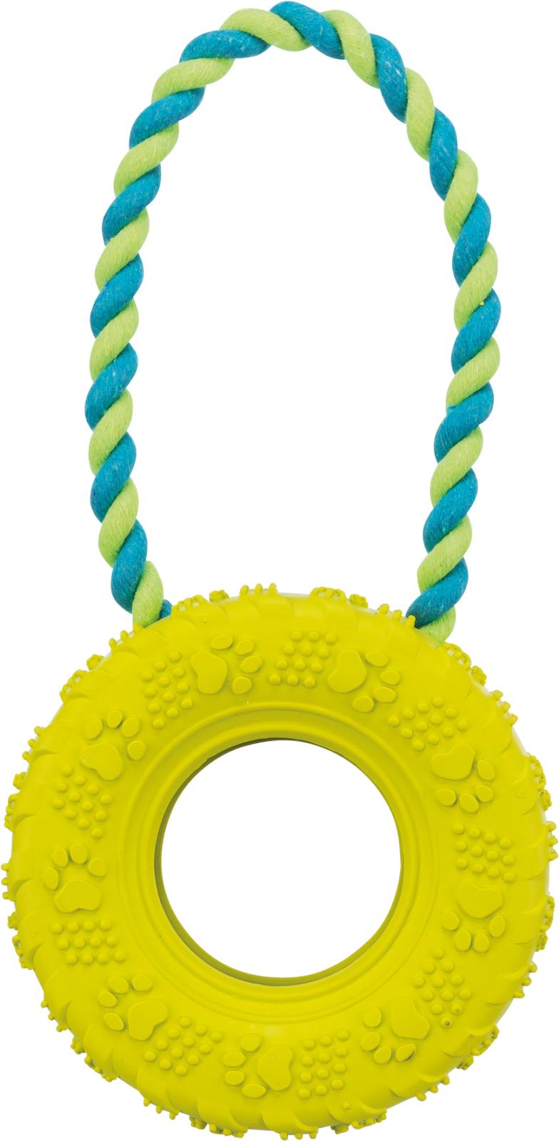 Dog Toy Tire on a Rope