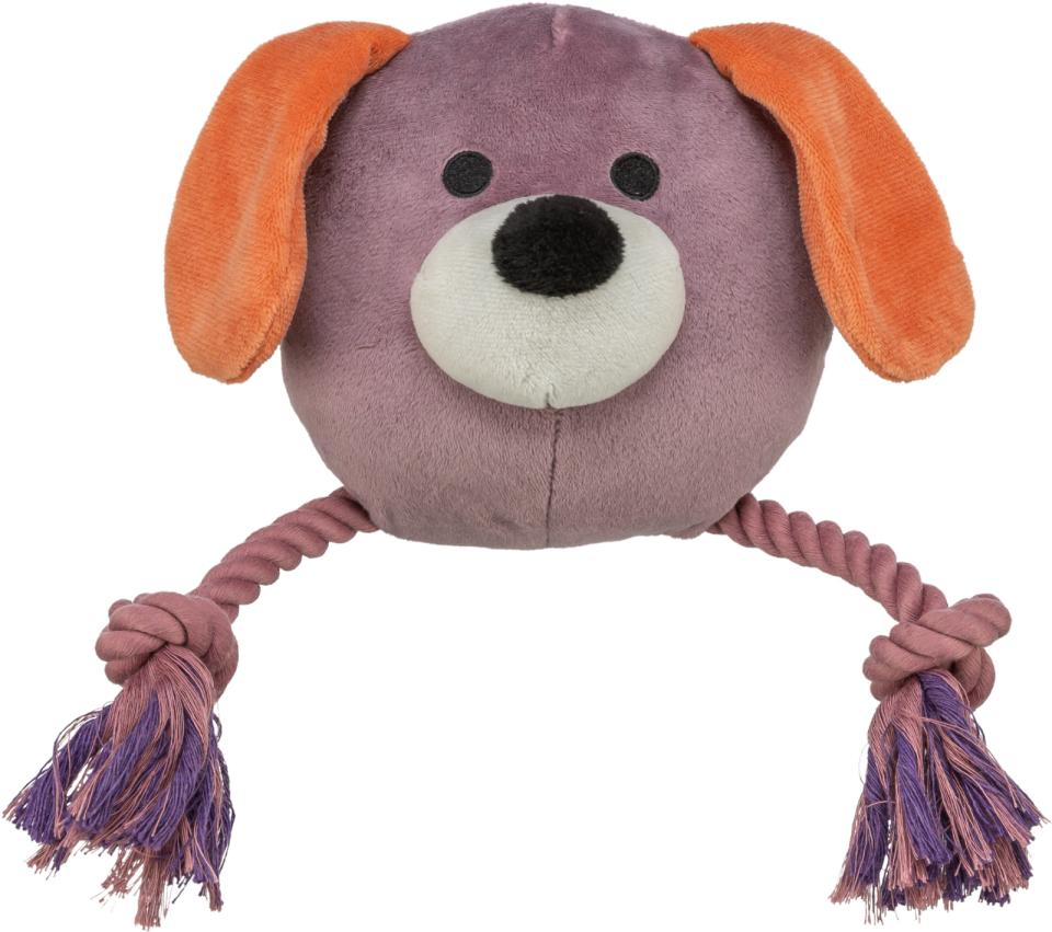 Trixie Dog with rope, plush/rope