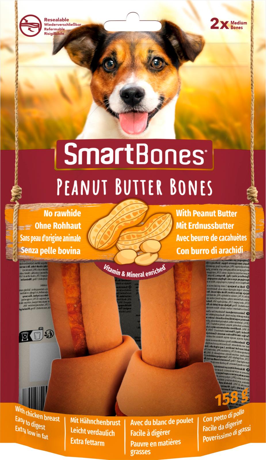 SmartBones Peanut butter Bones Medium
