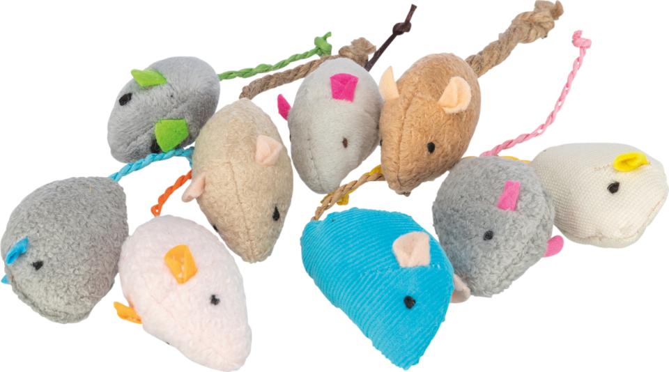 Mouse, plush, catnip, 5 cm