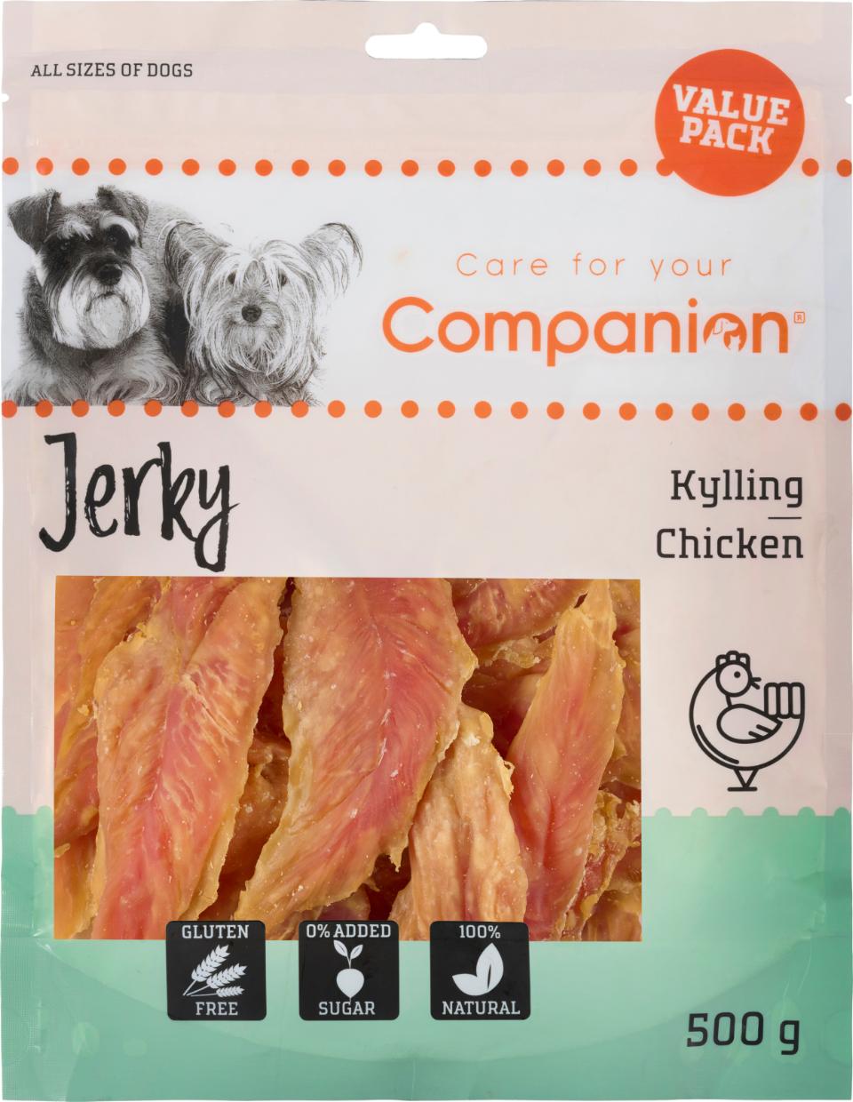 Companion Jerky (kylling) - Value Pack