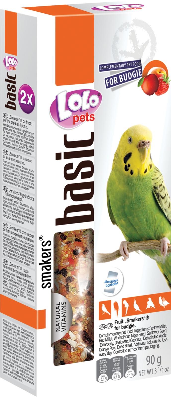 Lolo Pets Seed bars undulat med frukt