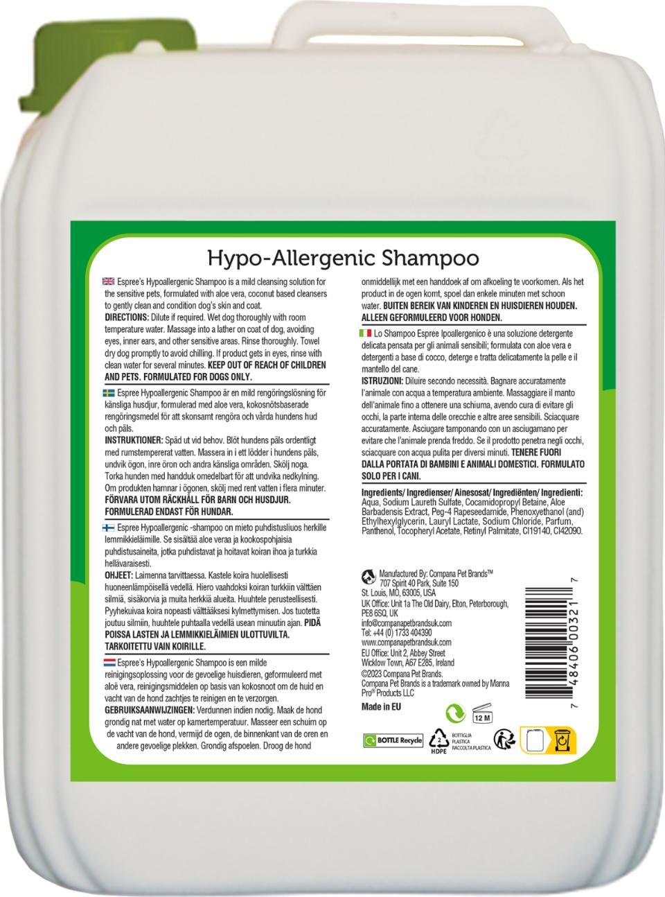 Espree Hypo-Allergenic Shampoo