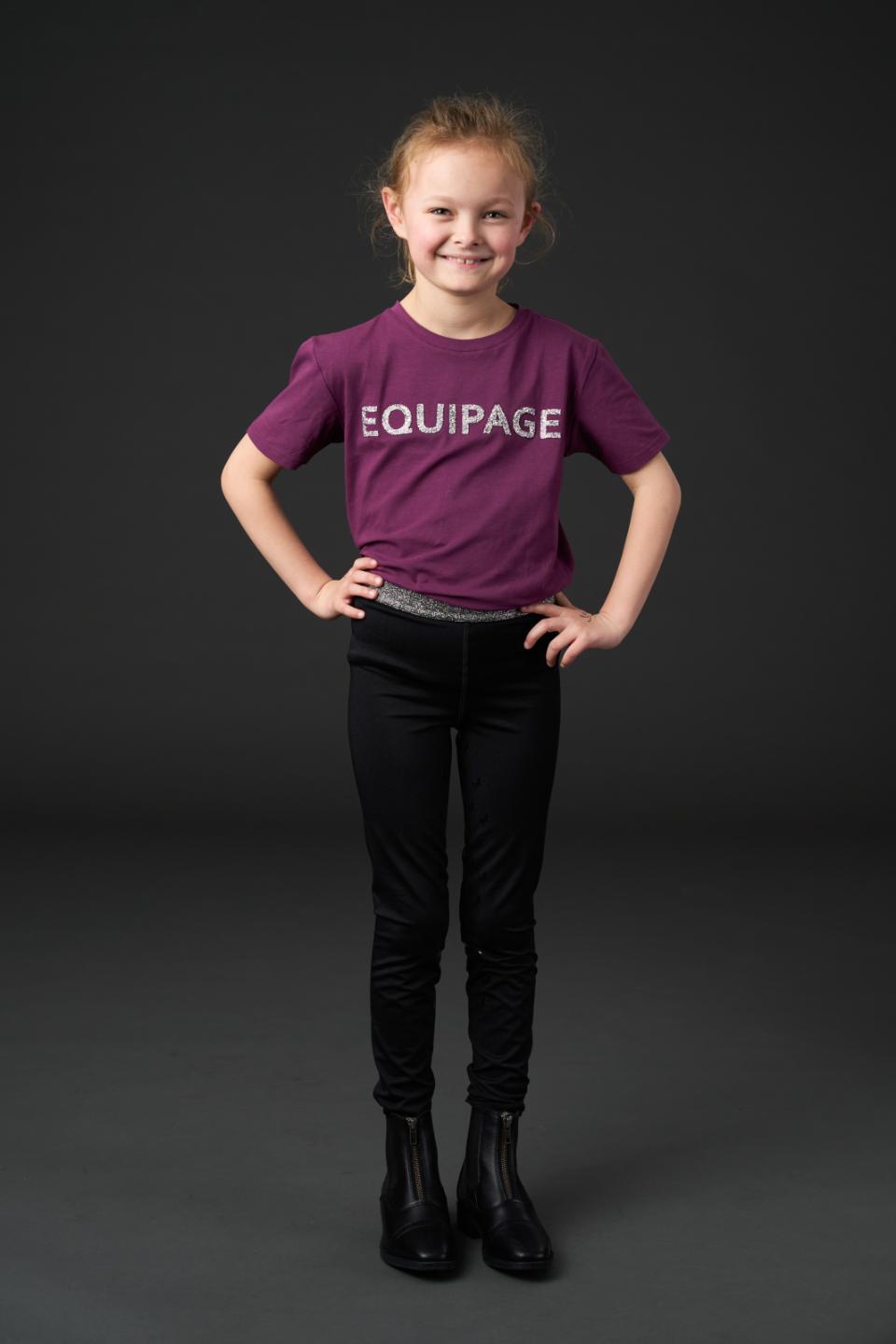 Equipage Telina Kurzarm-Reitbluse für Kinder