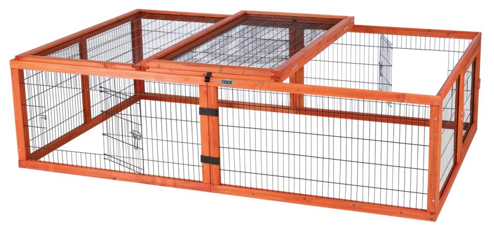 Freilaufgehege mit Abdeckung