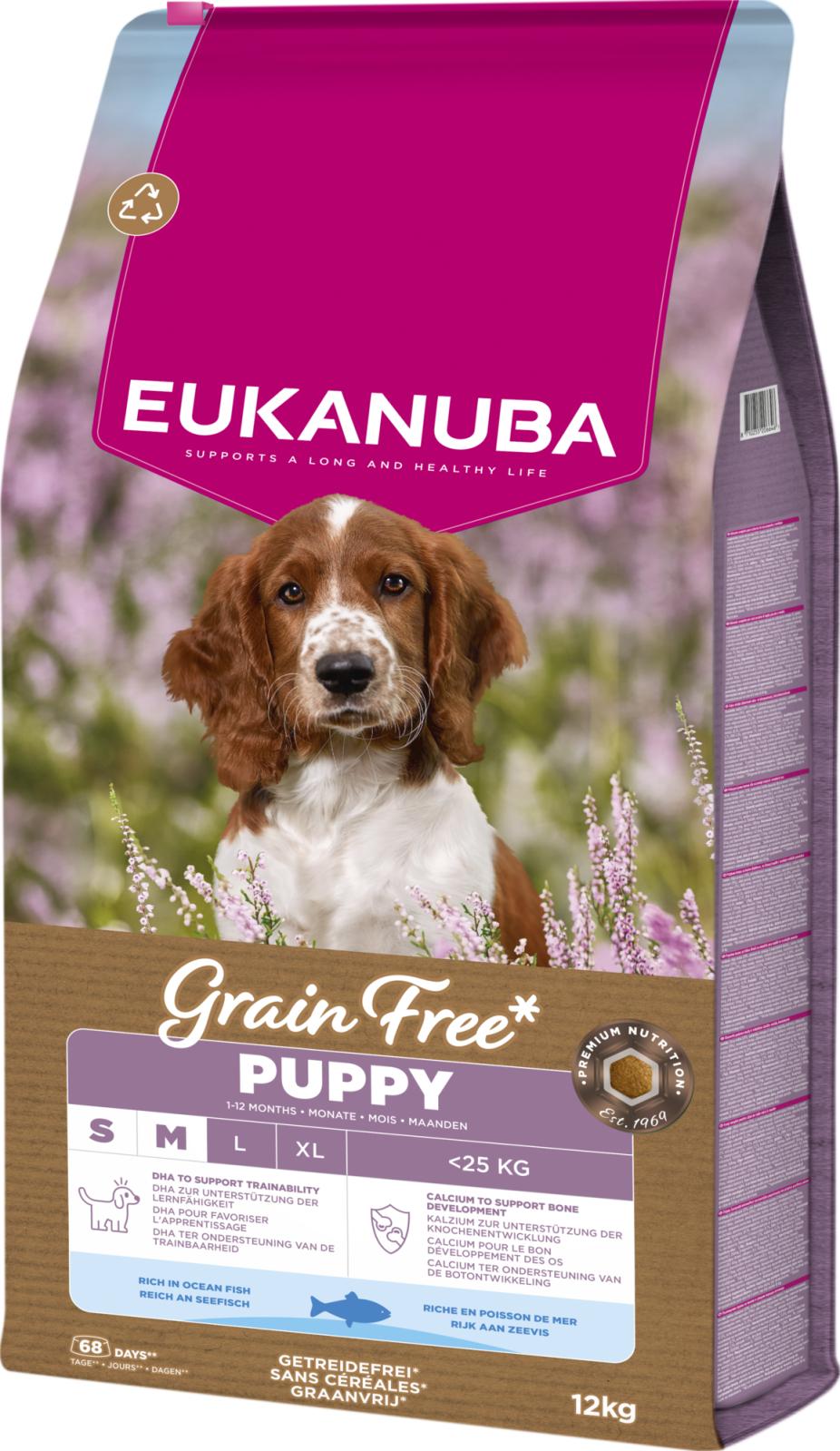 EUKANUBA Puppy & Junior Small/Medium Grainfree Havsfisk
