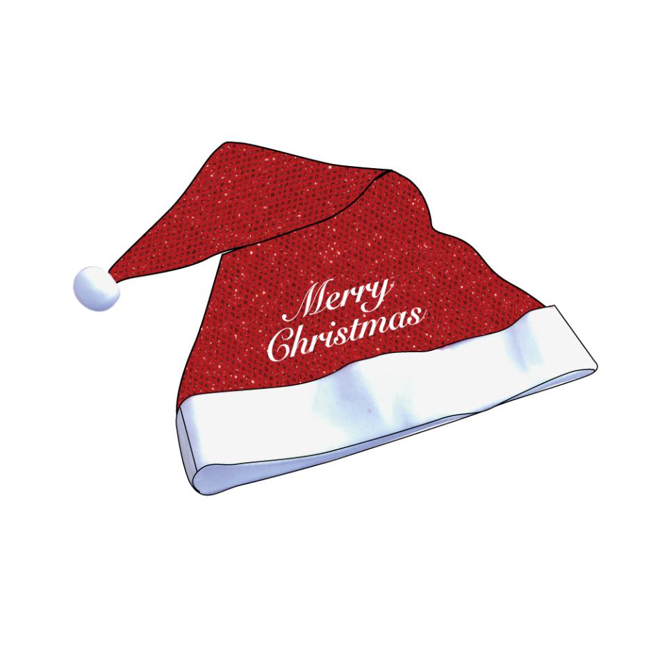 Horse Guard-Weihnachtsmannmütze mit Glitter für Helm