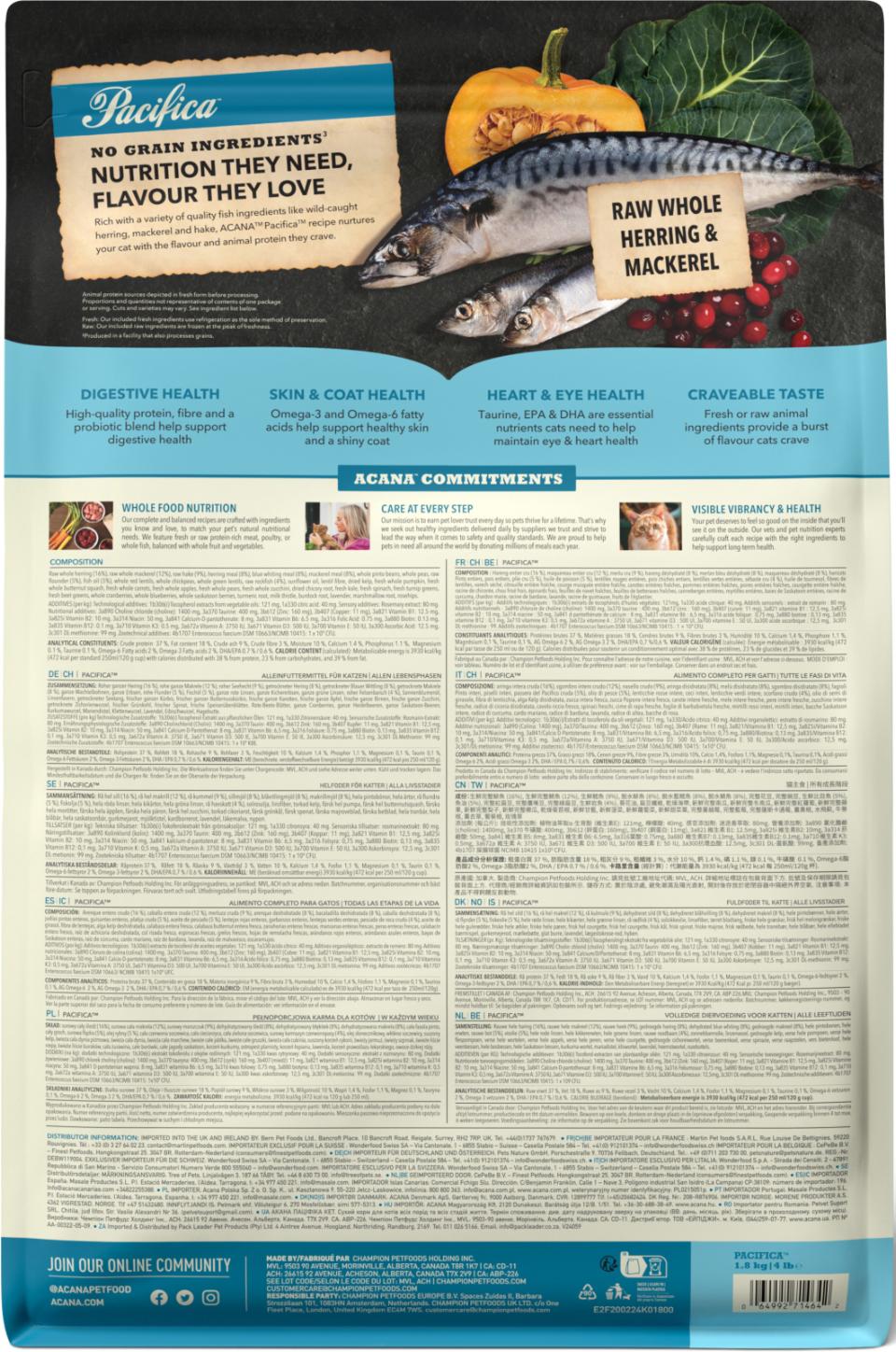 ACANA CAT Highest Protein Pacifica (mackerel)