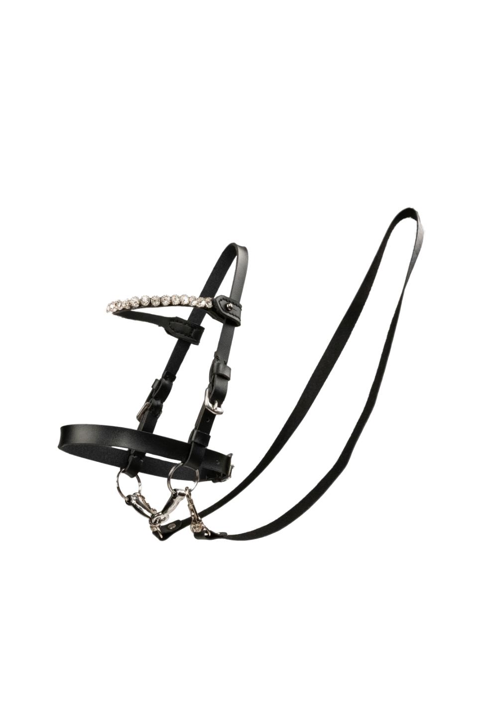 My Hobby Horse Bridle, black with silver stones