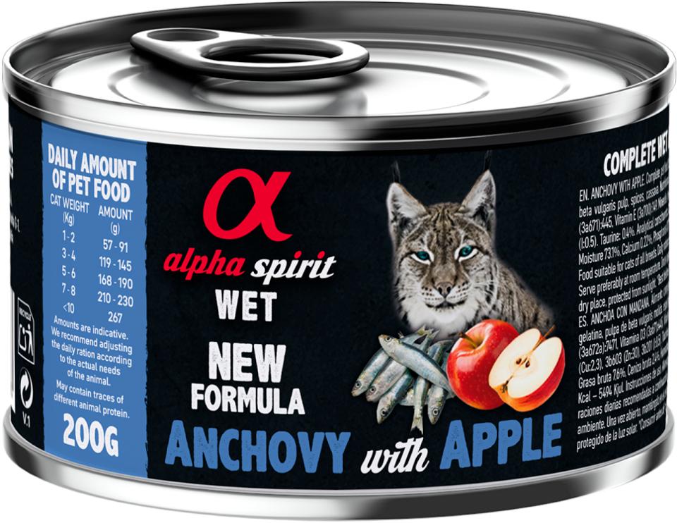 AlphaSpirit CAT Anchovy with red apple (Anjos med rødt æble)